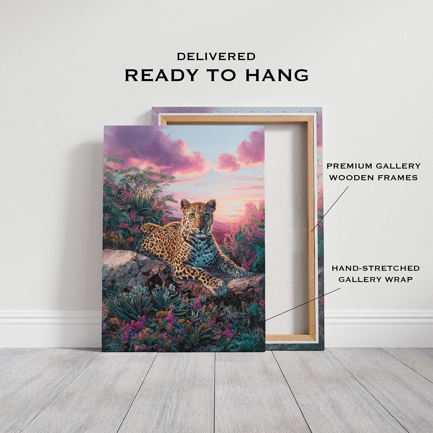 Radiant Calm – Leopard Wildlife Wall Art | Ellery Art